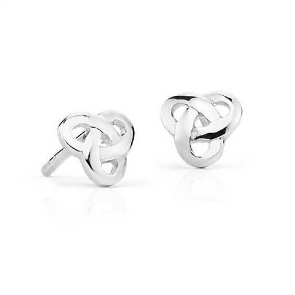 925 Sterling Silver Petite Celtic Knot Stud Earrings Jewelry