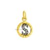 Pave Diamond "S" initial Round Charm Pendant 925 Silver Jewelry, Sterling Silver "S" Alphabet Charms, Silver Diamond Charms Pendant