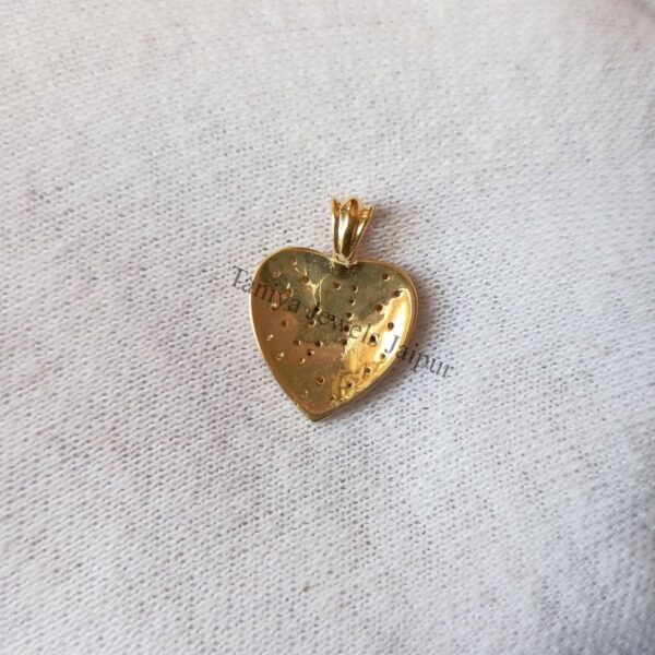 Personalized Handmade Sterling Silver Heart Shape Pave Diamond Custom Alphabet JR Pendant Jewelry, Custom Heart Pendant