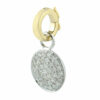 Natural Diamond Pendant Charm 14k White Gold Jewelry