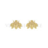 Handmade 14k Gold Bumblebee Stud Earrings Designer Jewelry