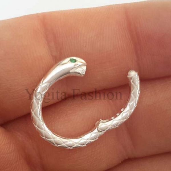 Sterling Silver 925 Snake clasp Round Lock Jewelry Wholesale