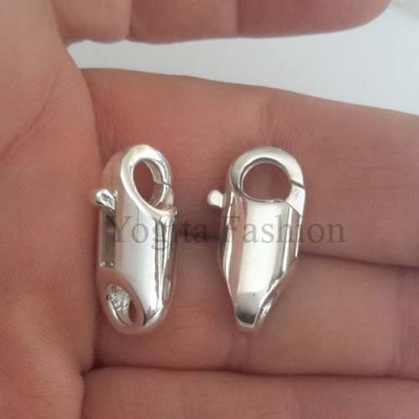 925 Sterling Silver Handmade Clasp Lock Jewelry