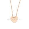 Sterling Silver Heart Shaped Small Plaque Necklace Wholesale Jewelry