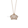 Sterling Silver Pending Hollow Stony Crown Diamond Necklace Wholesale Jewelry