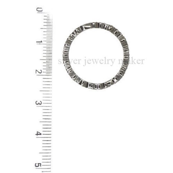 .925 Sterling Silver Natural 0.25 Ct Diamond Band Eternity Fine Ring Jewelry