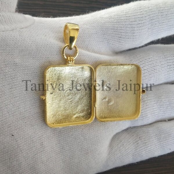 925 Sterling Silver MS Initial Pave Diamond Monogram Locket Pendant Jewelry, MS Alphabet Monogram Box Pendant Jewelry