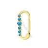 Turquoise Handmade Snap Link Clasp Bracelet Lock Fine Jewelry, Turquoise Link Lock, Yellow Gold Plating Snap Clasp Link Lock, Bracelet Lock