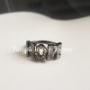 Natural Pave Diamond Hope initial Handmade Sterling Silver Ring Jewelry, Hope Diamond Ring, Ring Jewelry