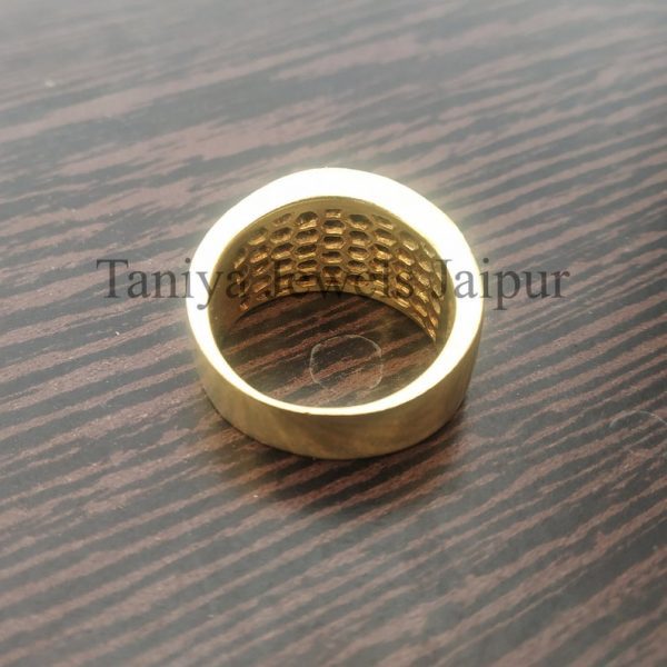 14k Solid Yellow Gold Diamond Round Elephant Design Band Ring Jewelry, Gold Band Ring, Diamond Band Ring, Weeding Ring, Engagement Ring
