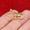 14k Yellow Gold Plated Star Lock, Solid 925 Silver Gold Plated Snap Lock, Oval Carabiner Snap Hook Wholesale Jewelry