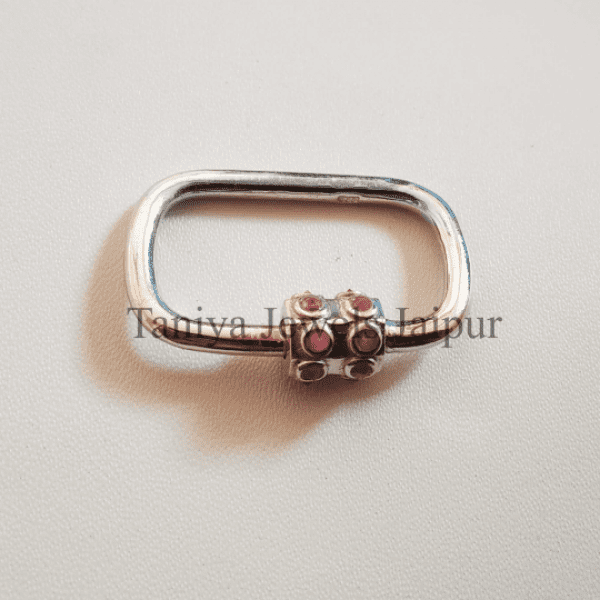 silver carabiner lock
