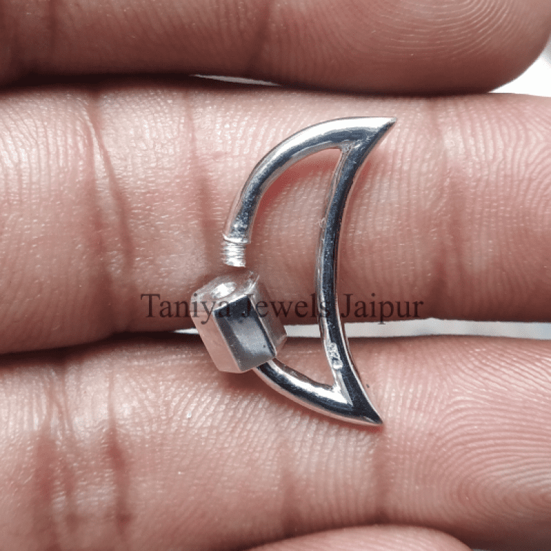 silver carabiner lock jewelry