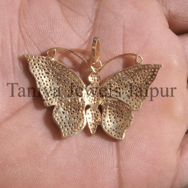 silver butterfly pendant jewelry