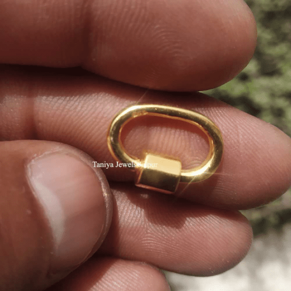 14k carabiner lock jewelry