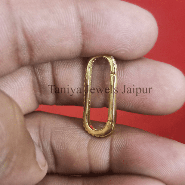14k gold charm holder lock