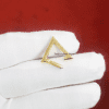 triangle shape charm holder lock