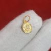 14k Solid Gold Angel Medallion Pendant Charm, 14k Gold Charms Necklace, Medallion Charms, 14k Gold Angel Charms