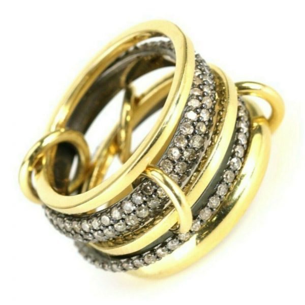 Natural Uncut Pave Diamonds 925 Sterling Silver Rings Womens Diamond Jewelry