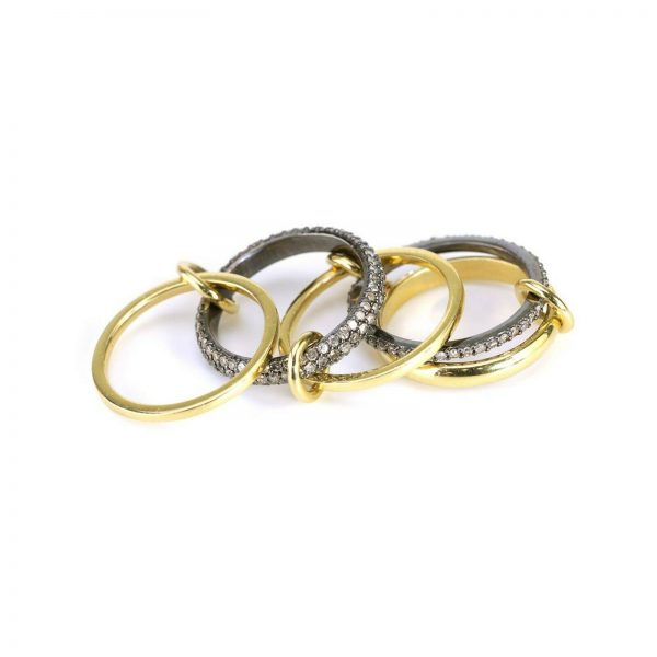 Natural Uncut Pave Diamonds 925 Sterling Silver Rings Womens Diamond Jewelry