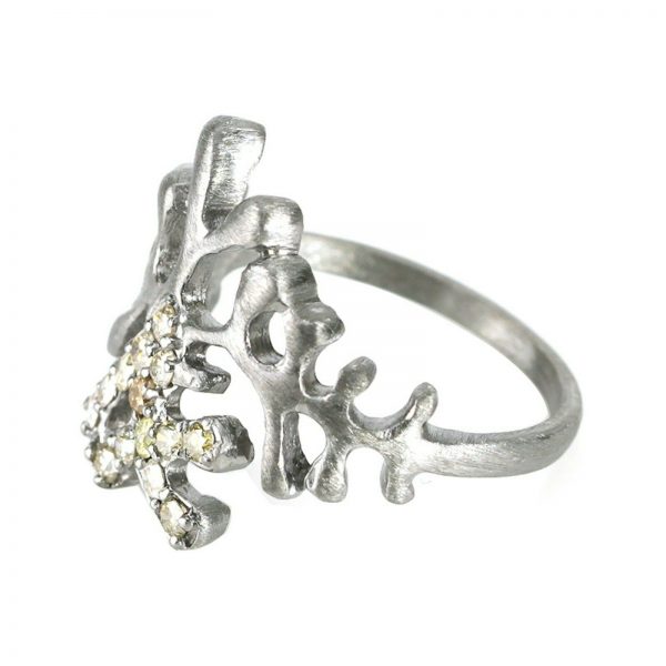 Genuine Pave Diamonds 925 Sterling Silver Wedding Rings Diamond Silver Jewelry