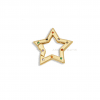 14K Gold Mulsisapphire star charm holder, 14k Gold Star Push Lock, Push Lock, 14k gold Push lock, Snap lock Gold, Charm holder, 14k Jewelry