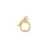 9k Yellow Gold Charm Holder Clasp Lock Jewelry, Yellow Gold lasp Lock, 9k Gold Push Lock, Gold Enhancer Lock Jewelry