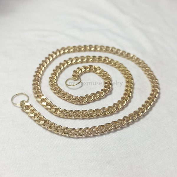 925 Sterling Silver Jump Ring Curb Chain, Sterling Silver Link Chain Jewelry, Silver Chains, Handmade Gold Chain Necklace, Curb Chain