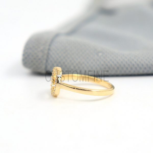 9k Gold Diamond Ring, 9k Gold Round Diamond Ring, Gold Diamond Ring, Diamond Ring, Engagement Ring