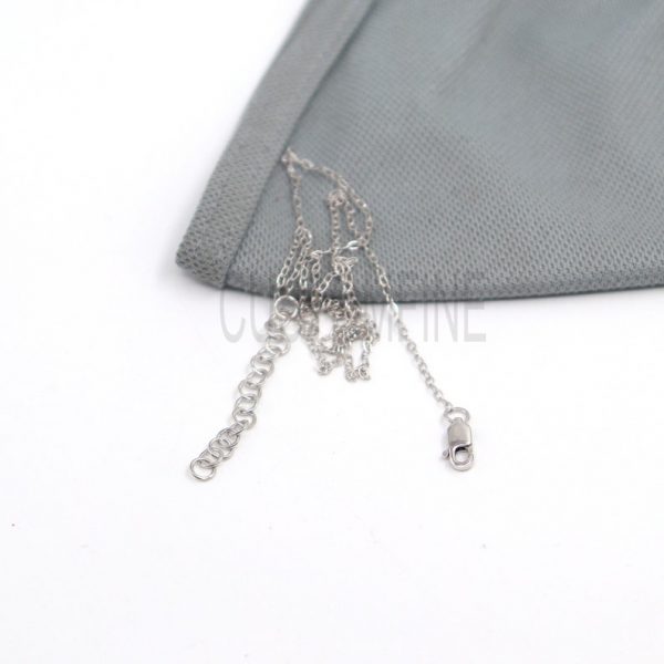 Black Rhodium Handmade Sterling Silver Adjustable Chain Jewelry, Silver Chain, Handmade Chain Jewelry