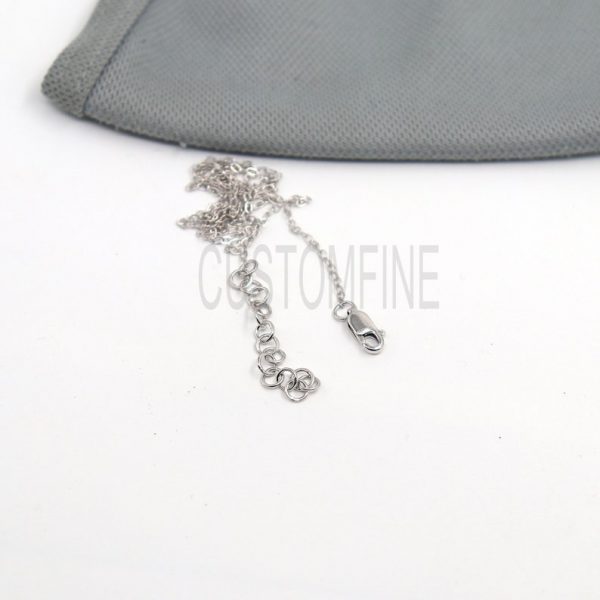 Black Rhodium Handmade Sterling Silver Adjustable Chain Jewelry, Silver Chain, Handmade Chain Jewelry