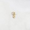 14k Yellow Gold Numeric Letters Charms, Gold Initial Numeric Charms, 14k Gold Charms, 14k Gold Eight Shape Numeric Number Charm