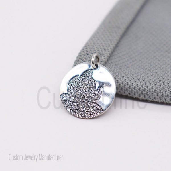 Christmas Gift!! Sterling Silver Diamond Fire Pendant Jewelry, Diamond Mountain Pendant, Silver Diamond Fire Pendant Jewelry For Women's