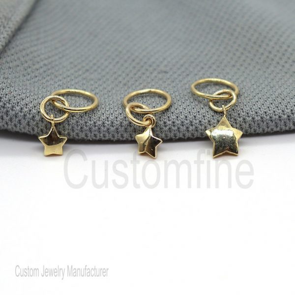 Sterling Silver Vintage Star Charms Pendant Jewelry, Silver Star Pendant, Star Charms Pendant