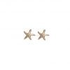 Love Diamonds 18ct Gold Diamond Starfish Studs, Women's Starfish Stud Earrings, 18k Gold Diamond Starfish Stud