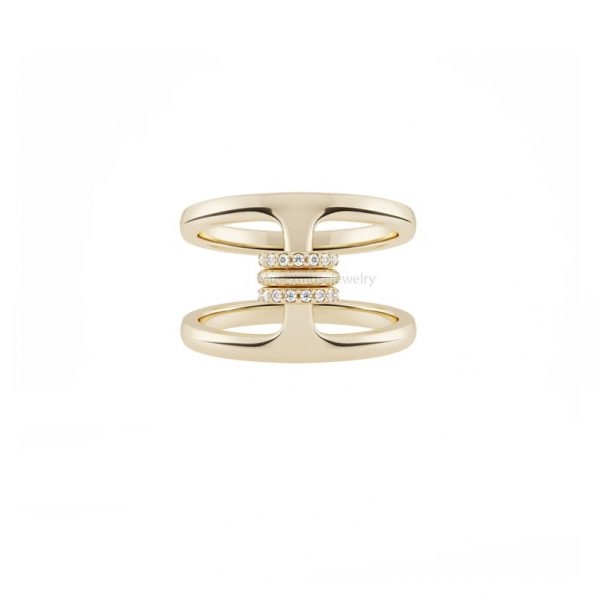 18k Gold Natural Diamond Ring Jewelry-18k Gold Women's Ring Jewelry-18k Gold Trending Ring