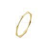 14k Yellow Gold Bamboo Shape Handmade Ring. Bamboo Ring, 14k Gold Ring, 14k Gold Bamboo Ring Jewelry For Women's