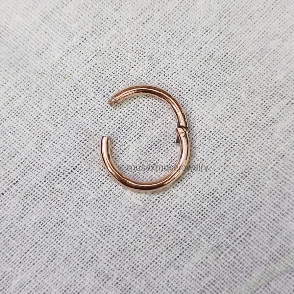 14K Gold Endless Clicker, Gold Charms holder, Gold Septum Clicker, Hinged Charms, Gold Clicker Link, clicker ring, Seamless Clicker Gold