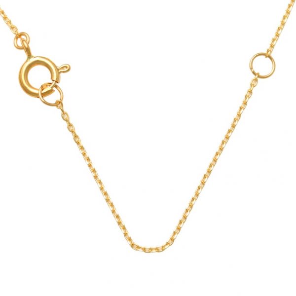 14K REAL Solid Gold Diamond CZ Flower Station Chain Necklace, Tiny Baby Mini Flower Diamond CZ Minimalist Dainty Linked Chain Necklace