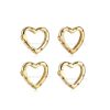 Sterling Silver Heart Shape Enhancer Charm Lock, Enhancer Charm Lock, Gold Charm Holder, Charm Holder Necklace, Natural Gemstone Heart Lock