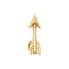 14K REAL Solid Gold Cartilage Daith Helix Tragus Arrow Bar Stick Ear Post Stud Piercing Earring 18Gauge