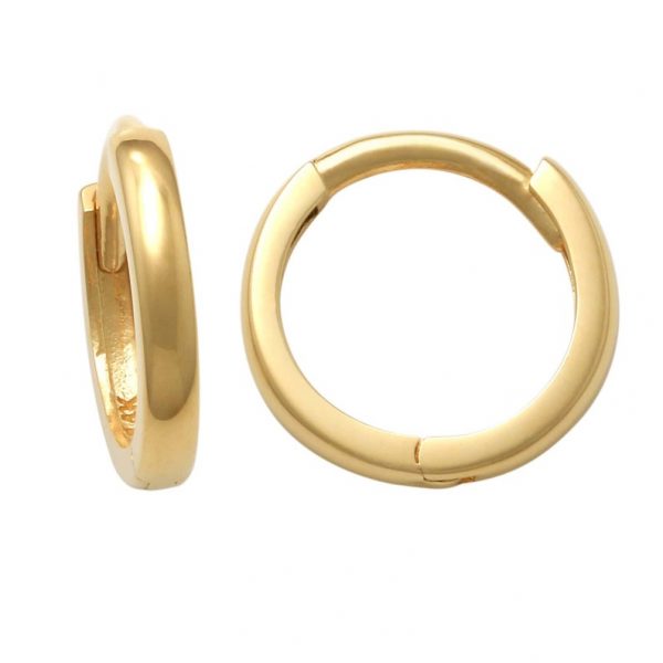 14K REAL Solid Gold Huggie Hoop Earrings, Cartilage Daith Helix Tragus Conch Rook Snug Hinge Hoop Ear Ring Piercing Jewelry