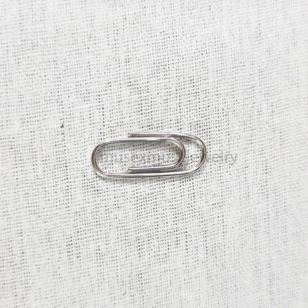 925 Sterling Silver Paper Clip Charm Holder Enhnacer Lock, Silver Snap Lock, 14k Gold Charm Holder Lock