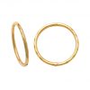 14K REAL Solid Gold Baby Seamless Hoop Earrings Cartilage Daith Helix Tragus Conch Rook Snug Huggie Hinge Hoop Ear Ring Piercing Jewelry