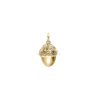 925 Sterling Silver Acorn Diamond Pendant for Women, Diamond Handmade Acorn Pendant Jewelry, Silver Acorn Pendant