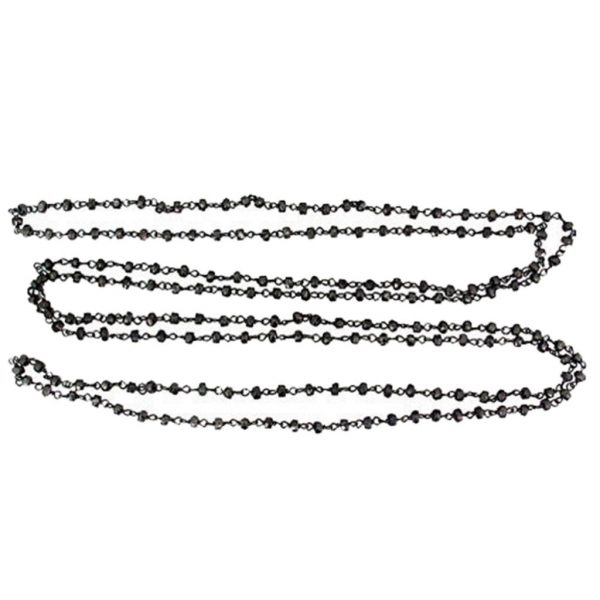 925 Sterling Silver Beaded Chain Necklace Handmade Jewelry Wholesale