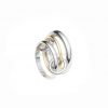 925 Silver Connector Ring, Interlocking Ring, Connector Ring, Linked Ring, Stacking Linked Ring, Connected Ring, Multi link Bande Ring