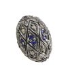 925 Sterling Silver Jewelry Finding Gemstone Sapphire Diamond Pave Spacer Bead Wholesale