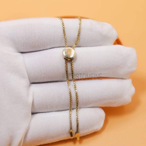 Yellow Gold Plating Sterling Silver Bracelet Connector Jewelry, Silver Bracelet Connector Jewelry, Silver Chain Connector, Handmade Jewelry