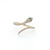 14k Natural Designer Diamond Emerald Snake Ring, Snake Ring, 14k Gold Ring, 14k Ring Jewelry For Women's, 14k Gold Snake Ring Jewelry